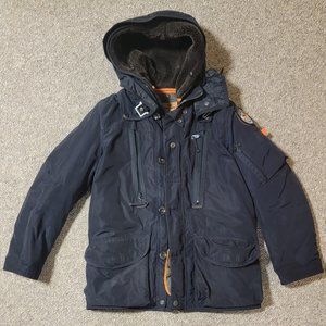 PARAJUMPERS MID-SEASON Down Jacket MEDIUM Blue-Black Men's with TAGS